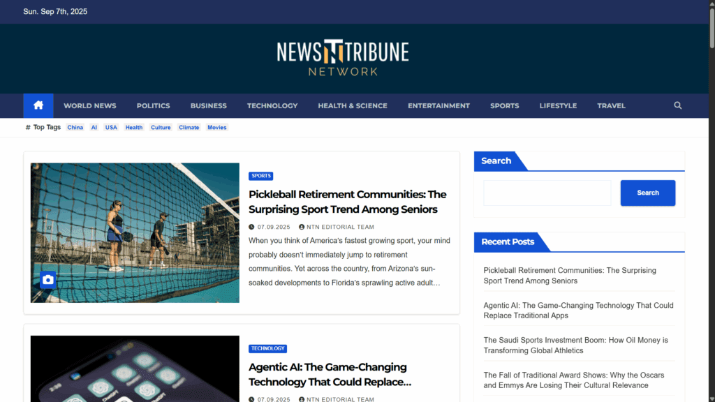 NewsTribune.blog - International News & Current Affairs